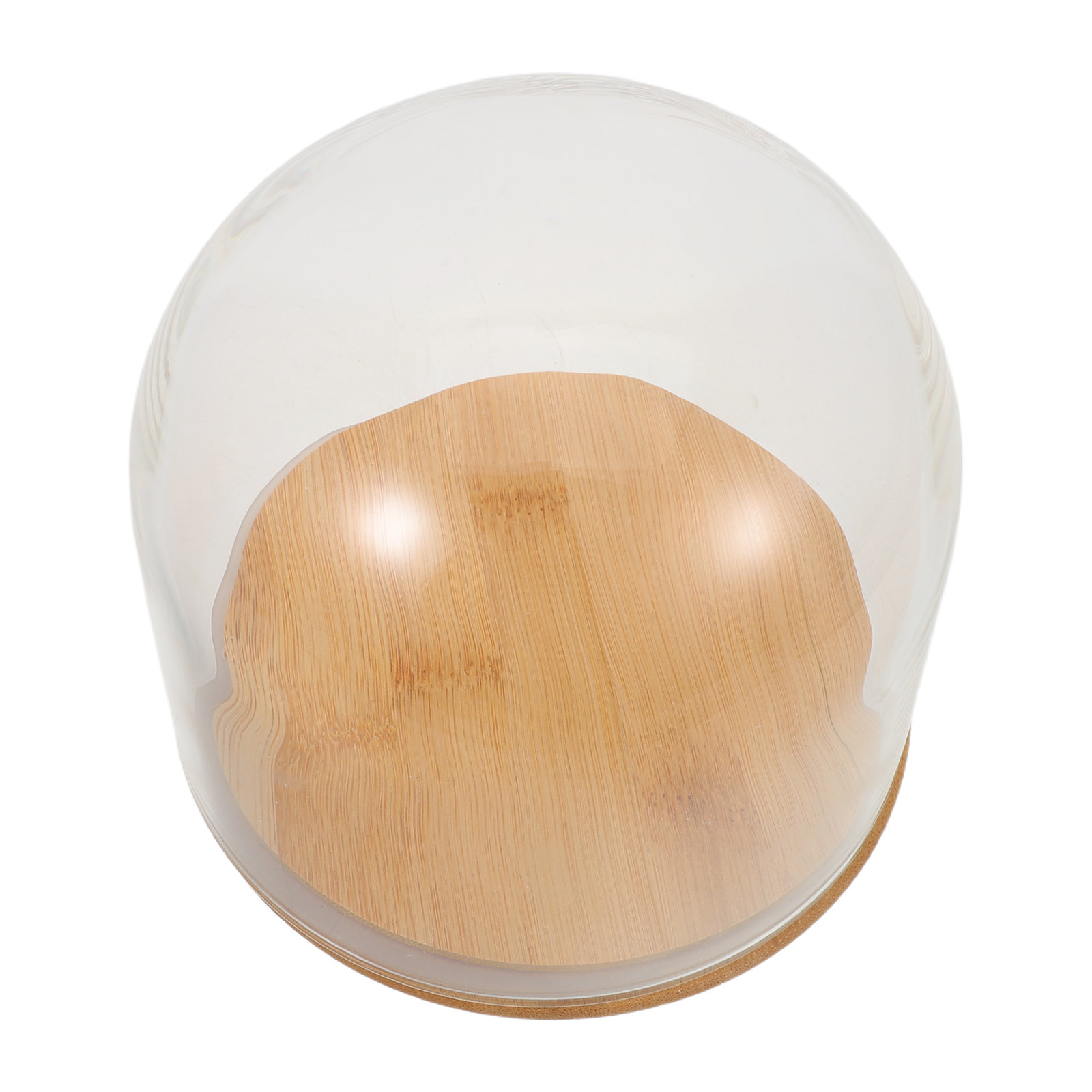 Plastic Dome Clear - Cúpula de vidro transparente com base
