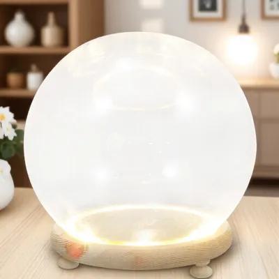 Plastic Dome Clear - Vaso de vidro com flor preservada,
