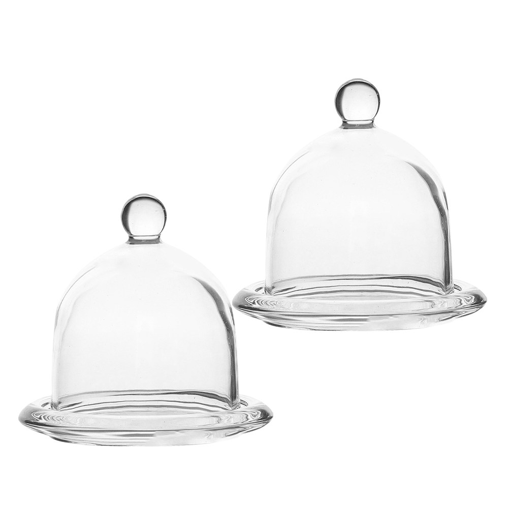 2 unidades de mini suporte de  - Plastic Dome Clear avaliação e preço