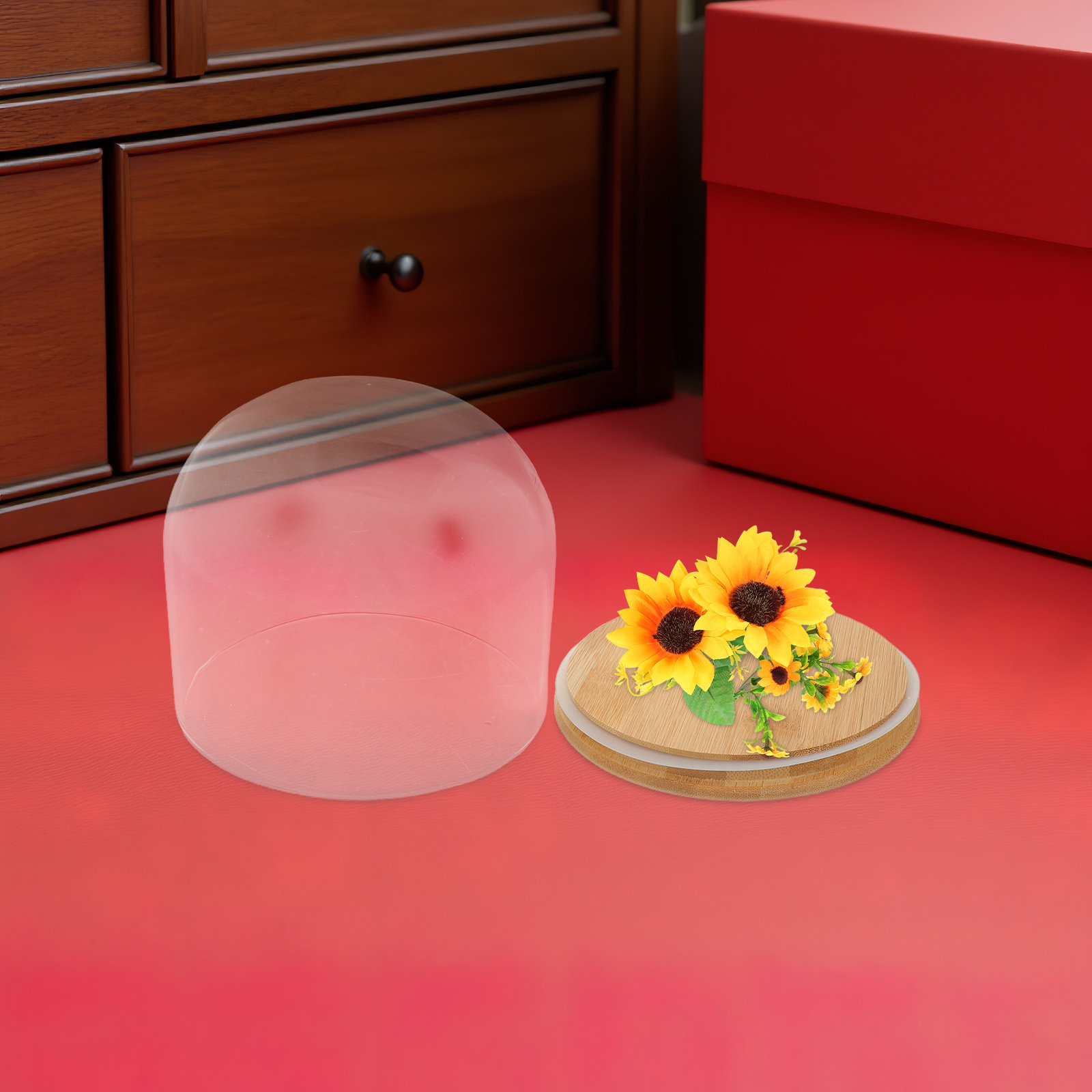 Cúpula de vidro transparente c - Plastic Dome Clear avaliação e preço