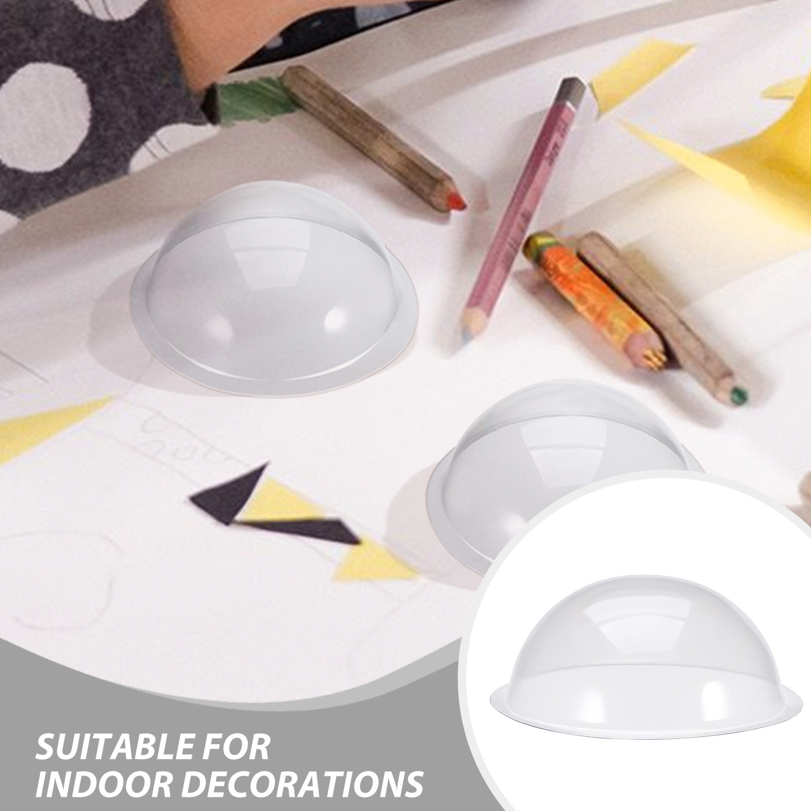 12 unidades de tampas hemisfér - Plastic Dome Clear avaliação e preço