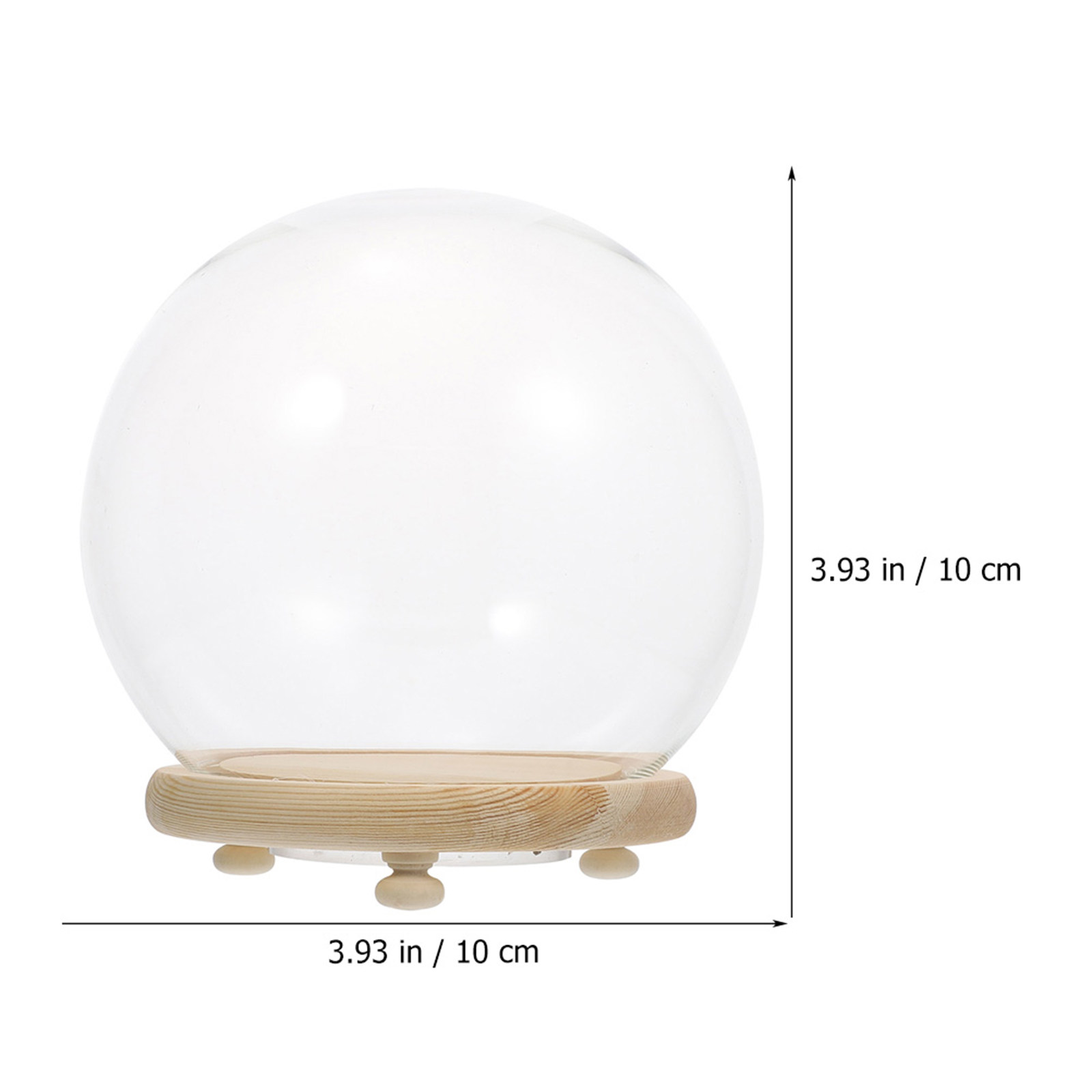 Vitrine de Vidro com Base de M - Plastic Dome Clear avaliação e preço
