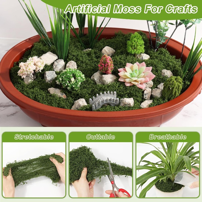 Plantas de Musgo Verde Artific - Sphagnum Moss Dry avaliação e preço