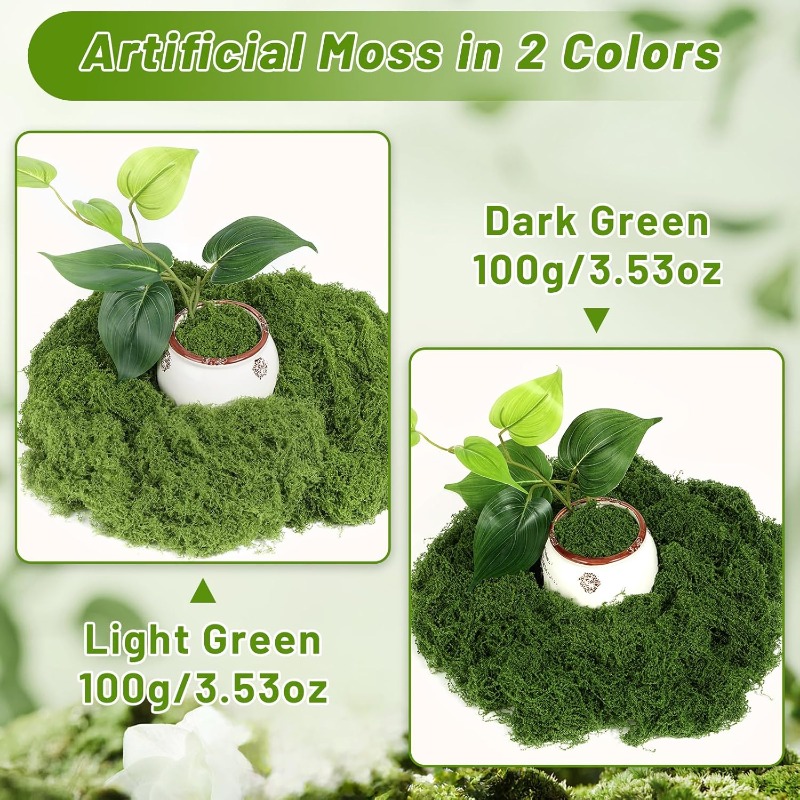 Plantas de Musgo Verde Artific - Sphagnum Moss Dry avaliação e preço